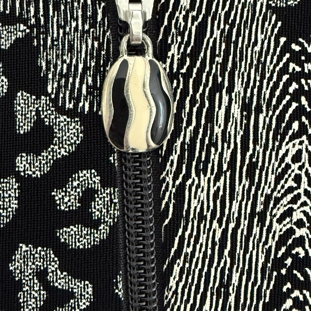 Vtg Joseph Ribkoff Multi Animal Print Y2K Retro Zip Up Jacket Size US 10 - Picture 4 of 11